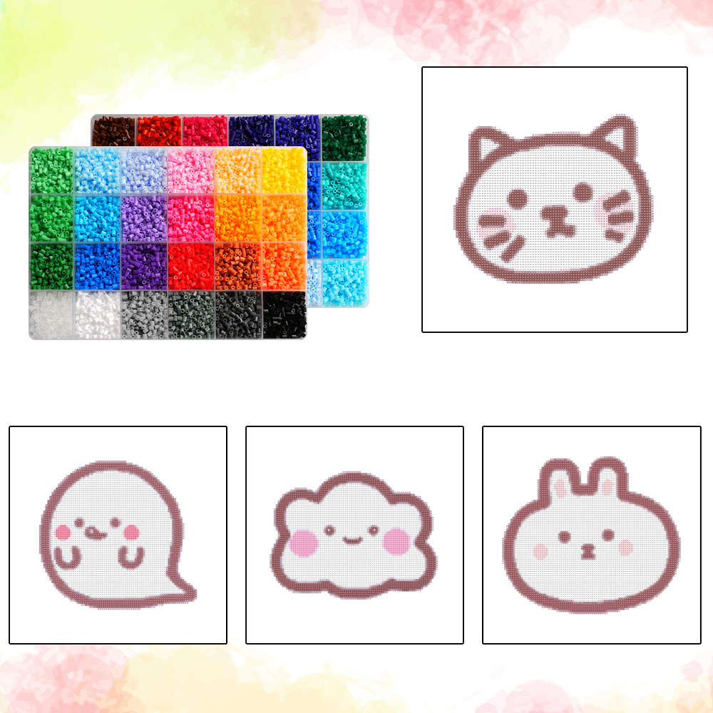 Perler Bead Set 48 Colors Box