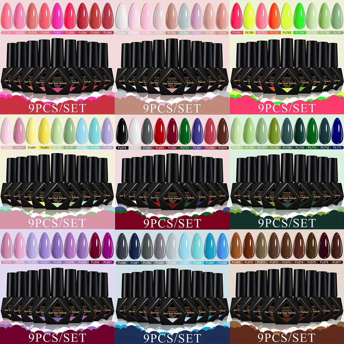 Nail Polish Color 9Pcsset7