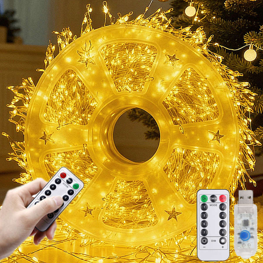 600 Led Led Firecracker Lights Remote