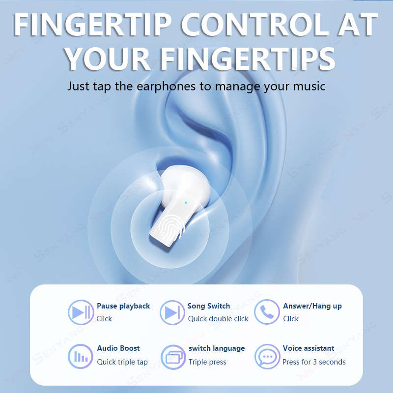 Rechargeable Wireless Earbuds Headphones Headset