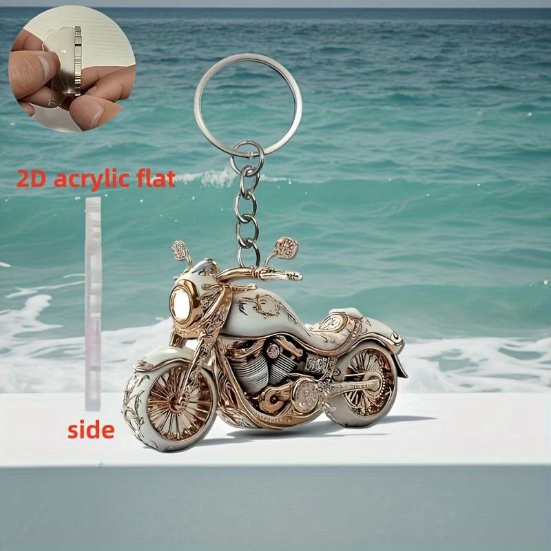Keychain Ornament Items Vintage Motorcycle Keychain