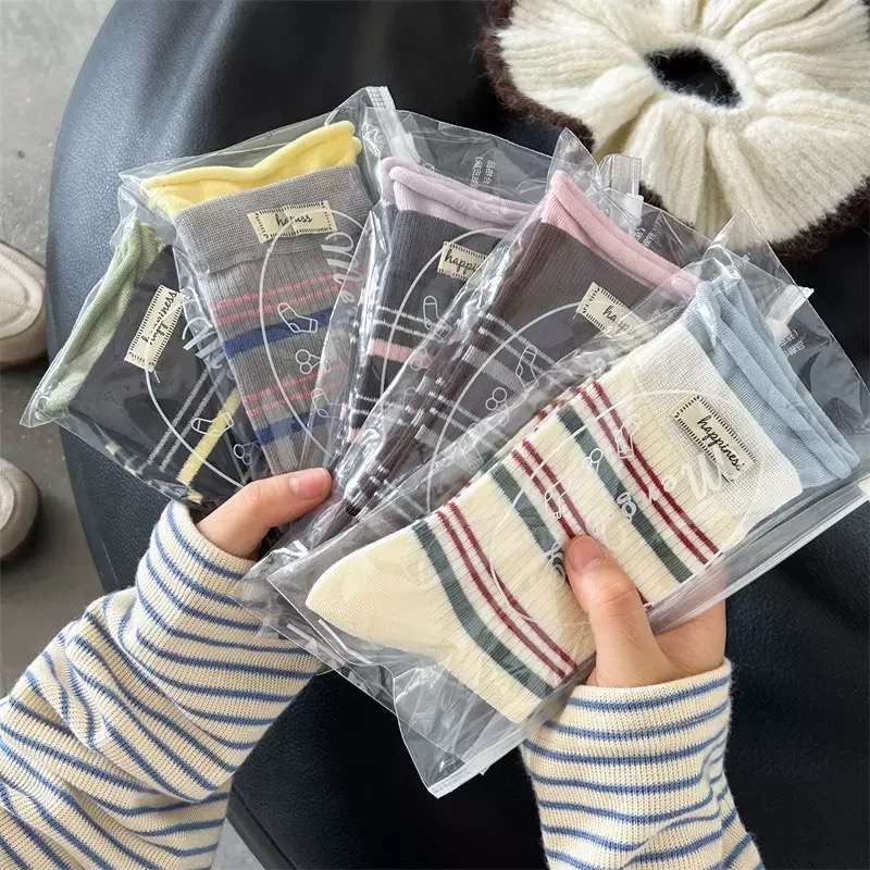 Women S Socks Color Mixed Color5 Pairs Size Asian Onesize