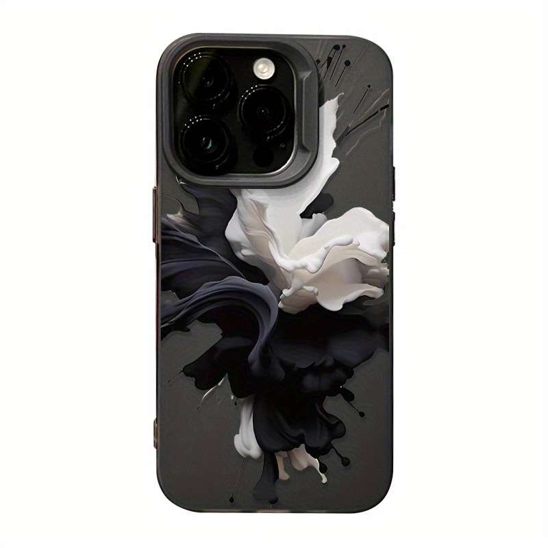 1Pc Transparent Black For iPhone 16 Pro Phone Case Phone Cover