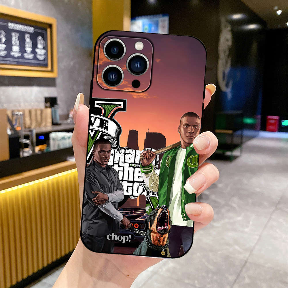 1Pc Black For iPhone 11 Cartoon Cute Phone Case