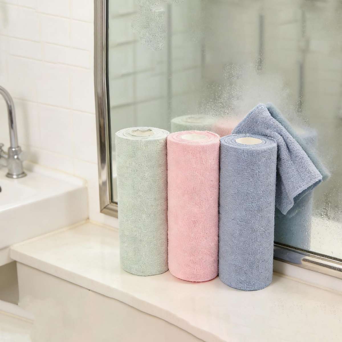 Rag Color Thickened Pink 2 S