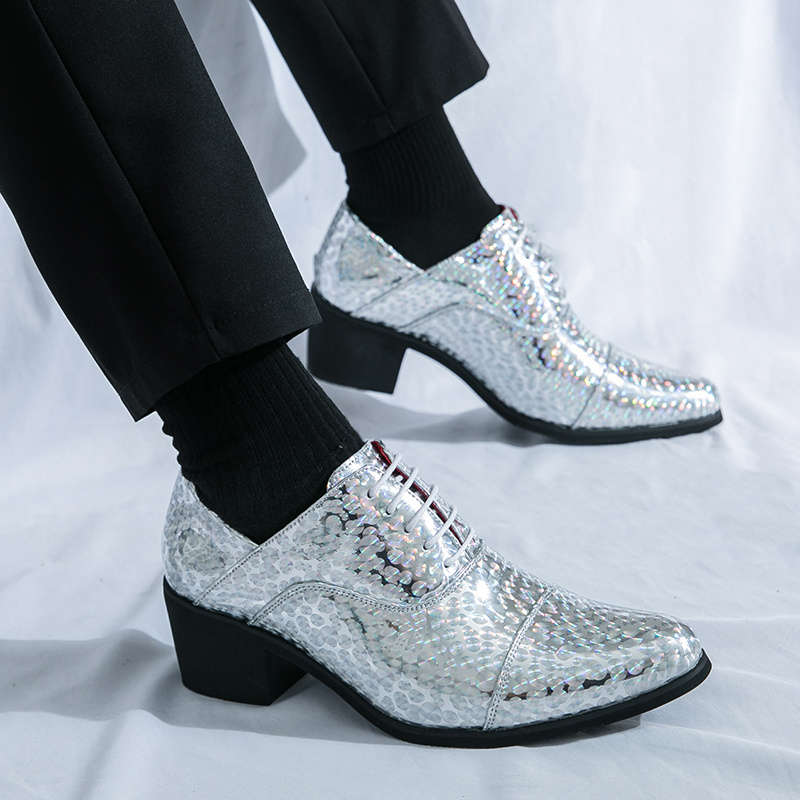 Mens Leather Shoes Color Blue Sizeuk 7