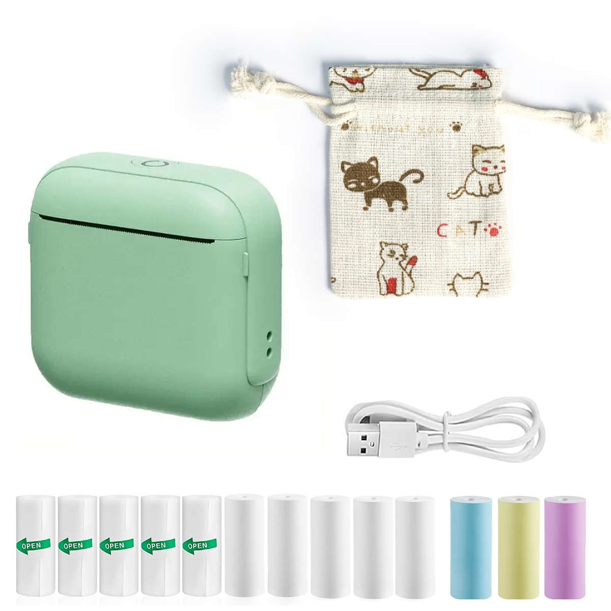 Printer Color Green Printing Paper Kit