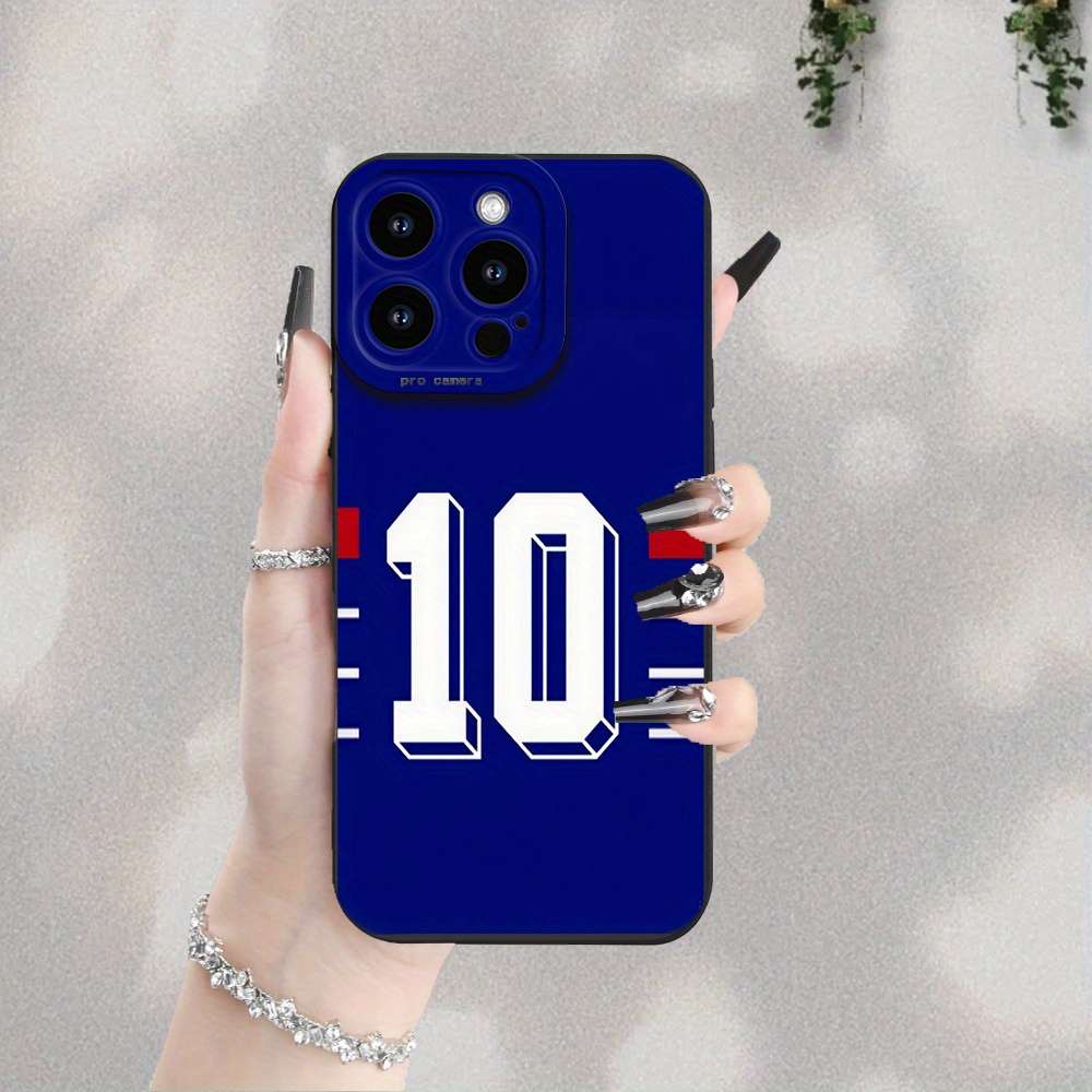 1Pc Black For iPhone 16 Model 10 Design Phone Case