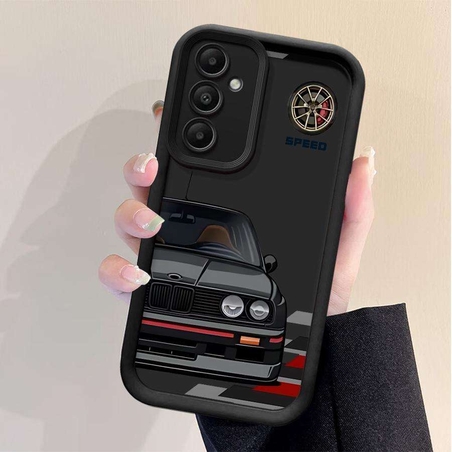 Phone Case Black Compatible Model Galaxy A7 2018