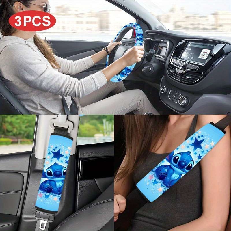 Car Steering Wheel Cover 3Pcs