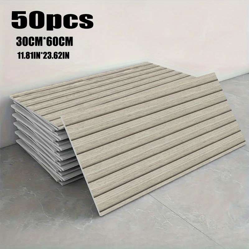 100PCS Durable Self Adhesive Self Adhesive Wood Grain Pattern Wall Stickers