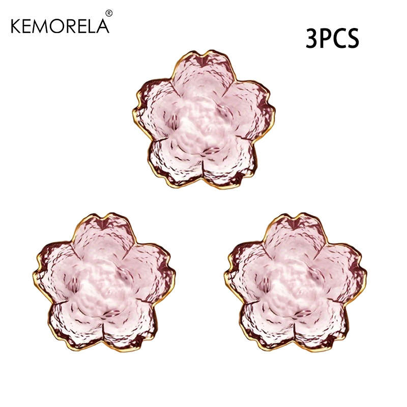 Bowl Model Transparent Petal Dish3Pcs