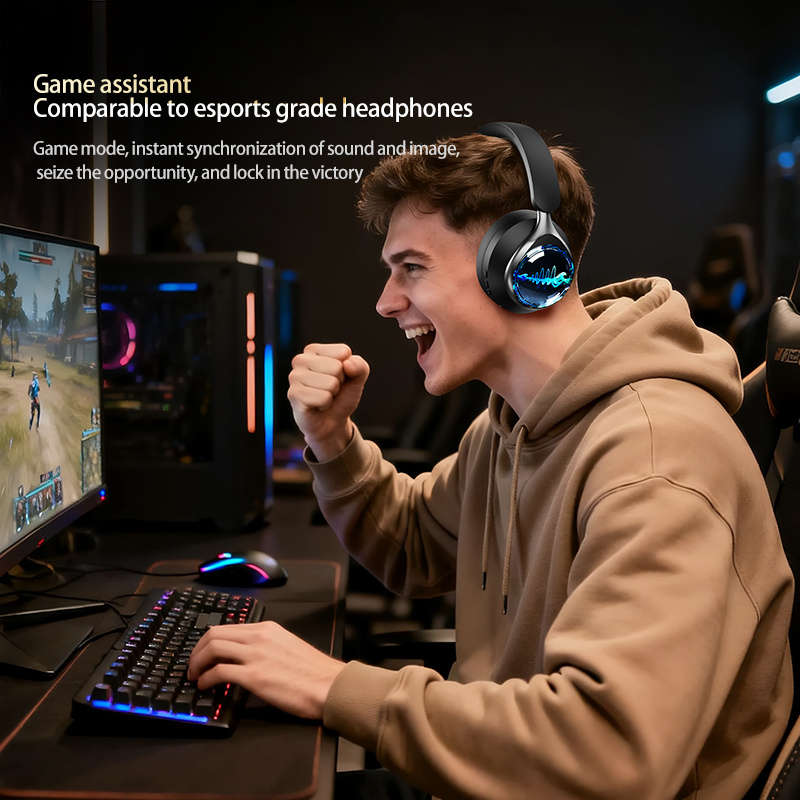Headset Black Bring 2Pcs Earmuffs