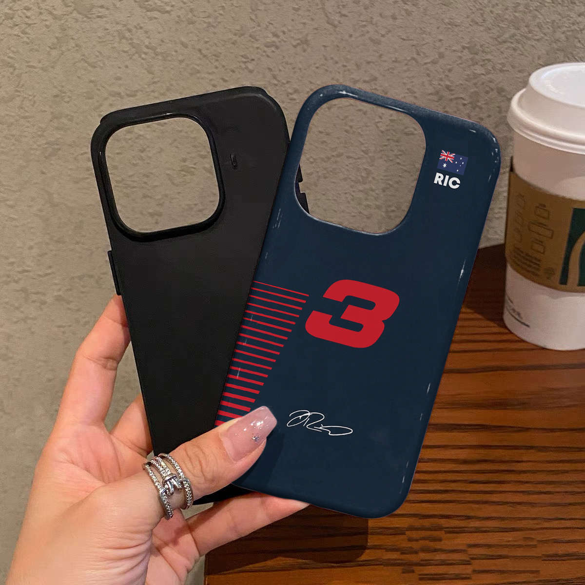 1Pc Mixed Color For iPhone XS Daniel Ricciardo F1 No 3 Phone Case