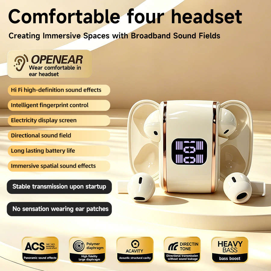 Headset White Size Upgraded High Definition Twin Headphones