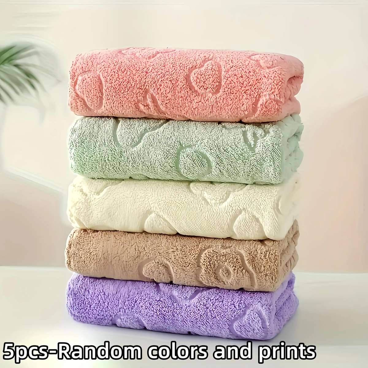 Towel Color Random 5 Pieces Sizescouring Pad