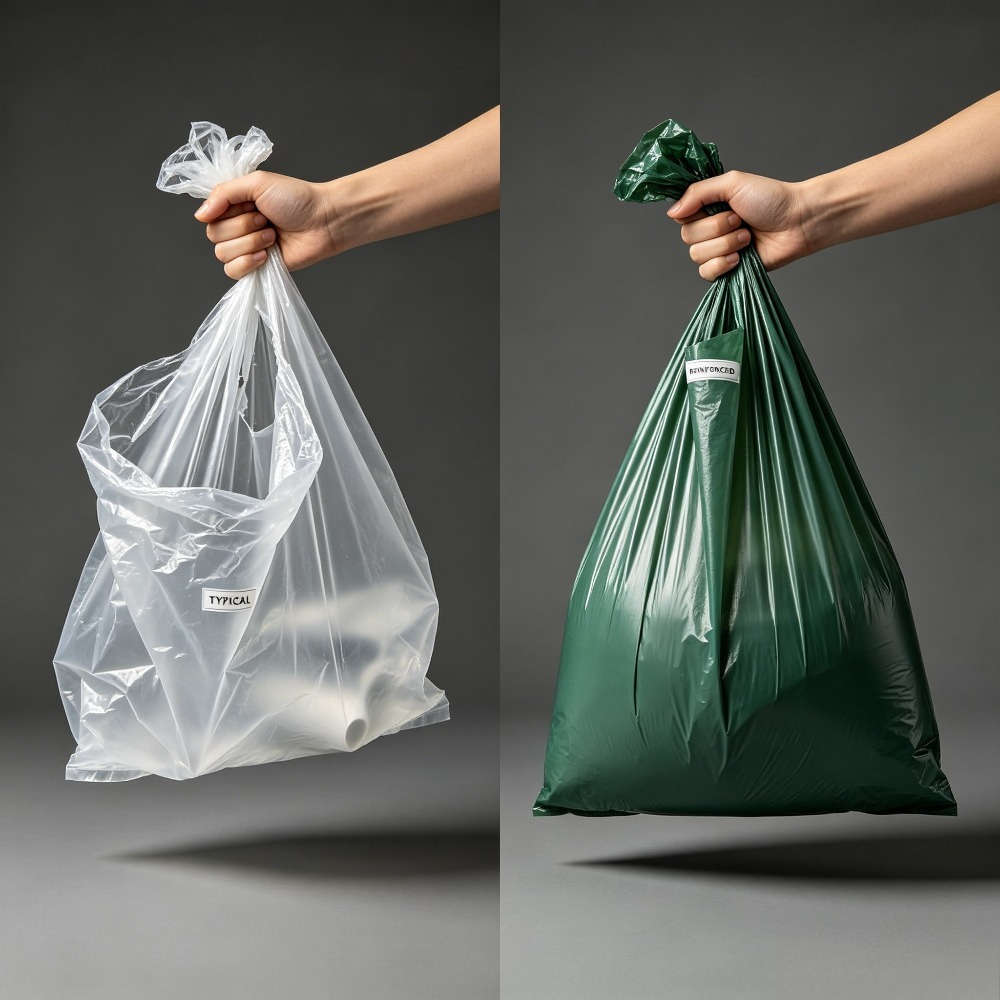 Trash Bag5 Rolls100 Sheets Green