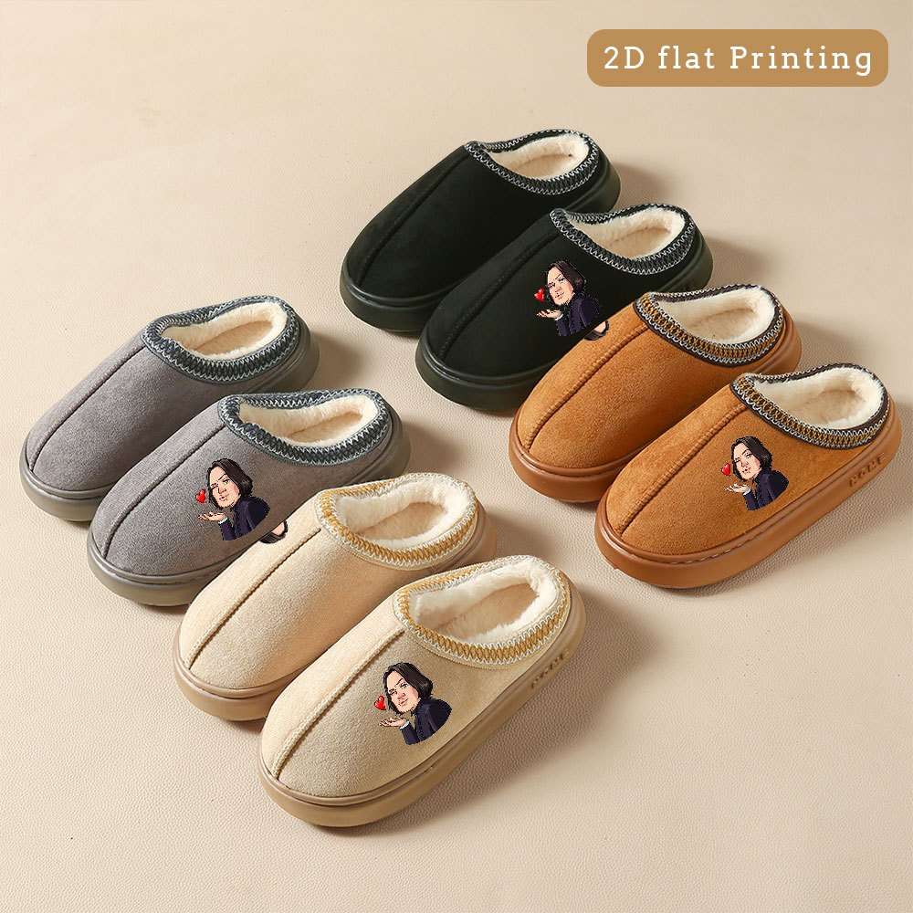 Cotton Slippers Color Coffee Brown Sizeuk 7