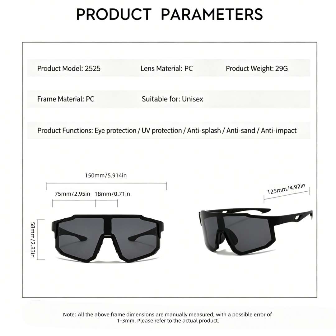 Cycling Glasses Color C8 T6 1 Lens Cloth