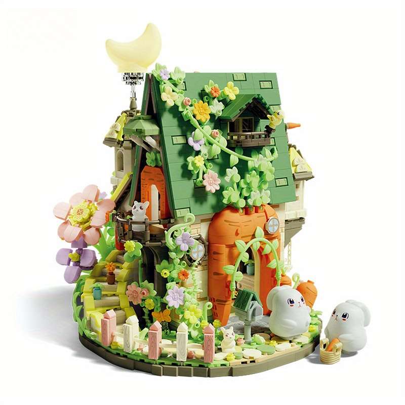 Building Toy Architectural Model Toy Set Color Carrot House  2393 Pcs