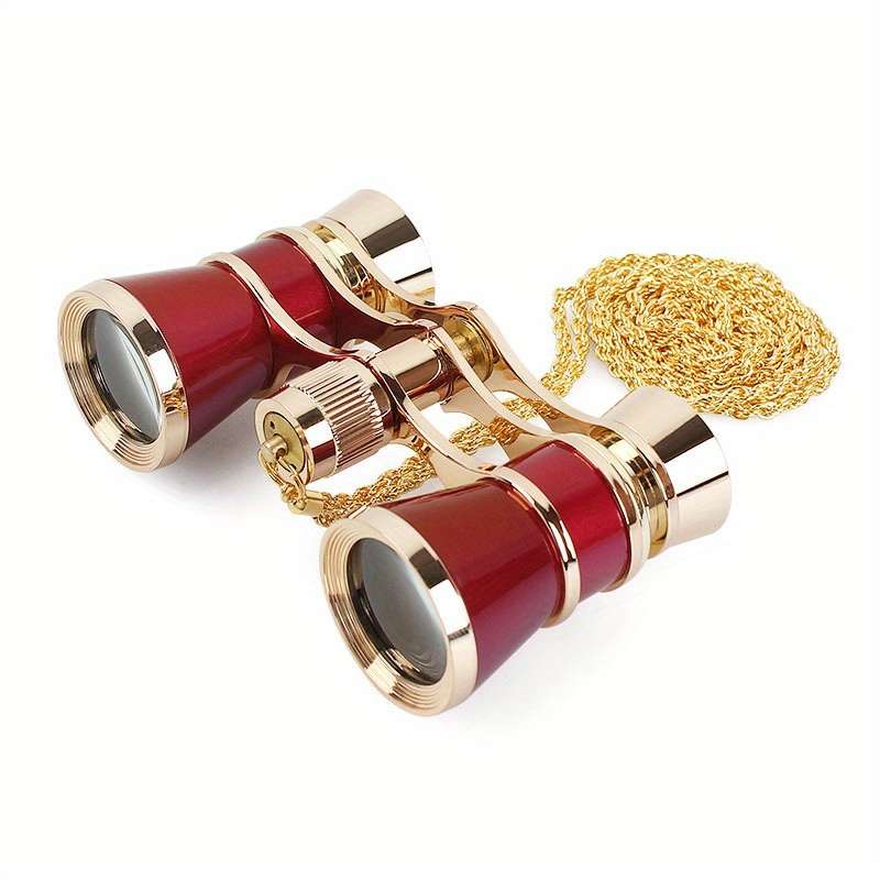 Telescope Color Red Goldplated Belt Chain
