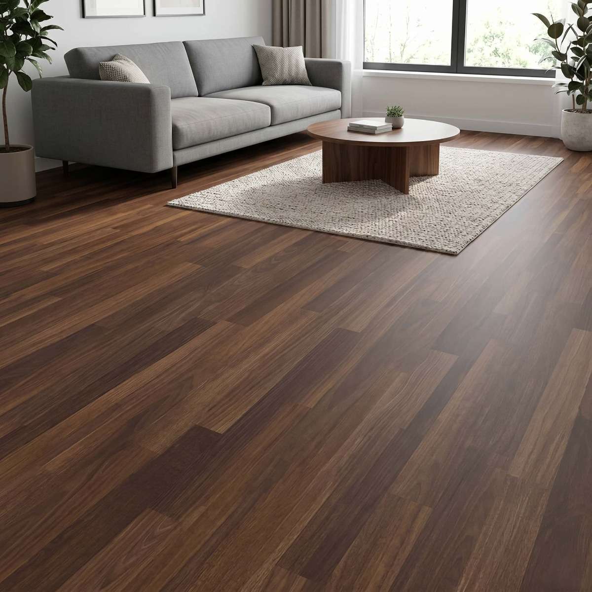 Self Adhesive Floor Stickers Parquet Walnut 40Cm*300Cm