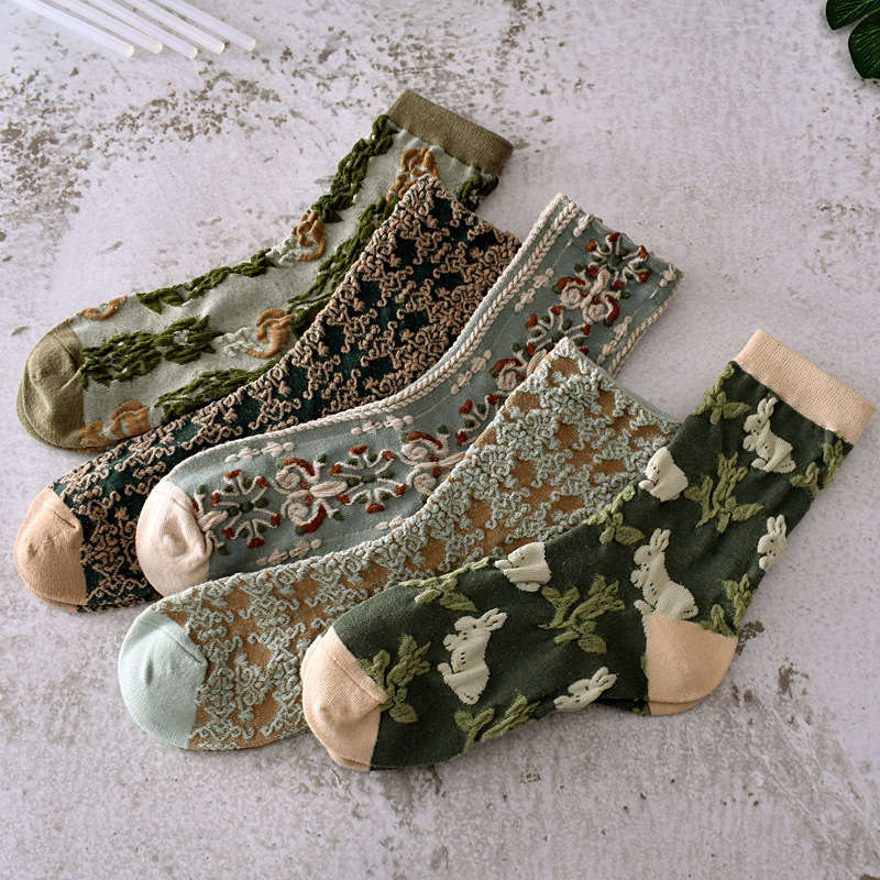 Women S Socks Color 5 Pairs Of Combo Sets Size Asian Onesize
