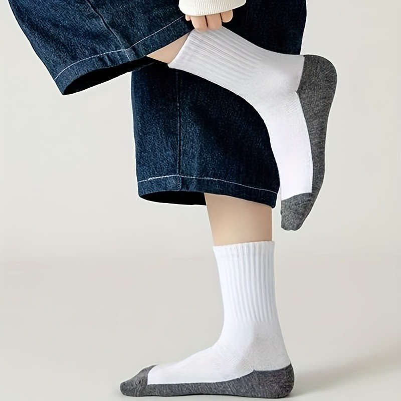 Women S Socks Color Grey White Quantity 5Pcs