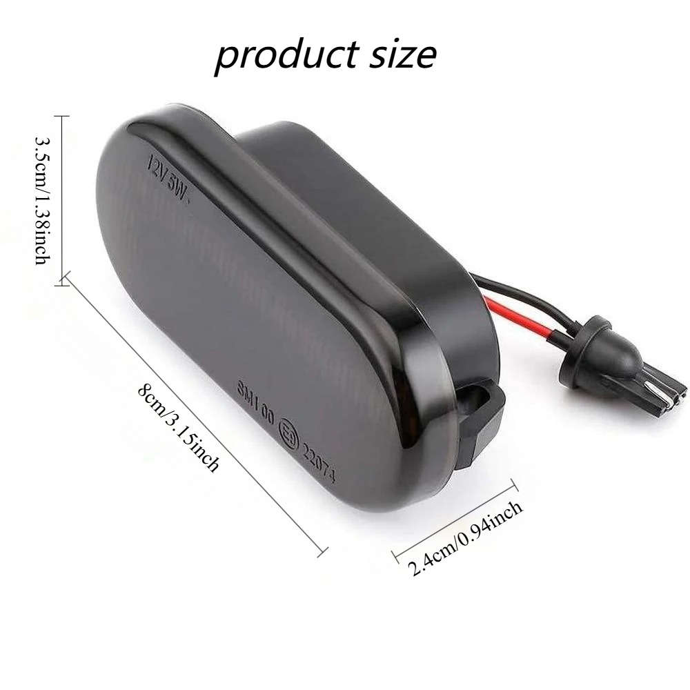 Car Lights Color 2Pcs Black Not Dynamic