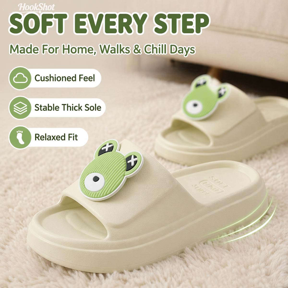 Sandals Color Green Size Uk 3.5 4