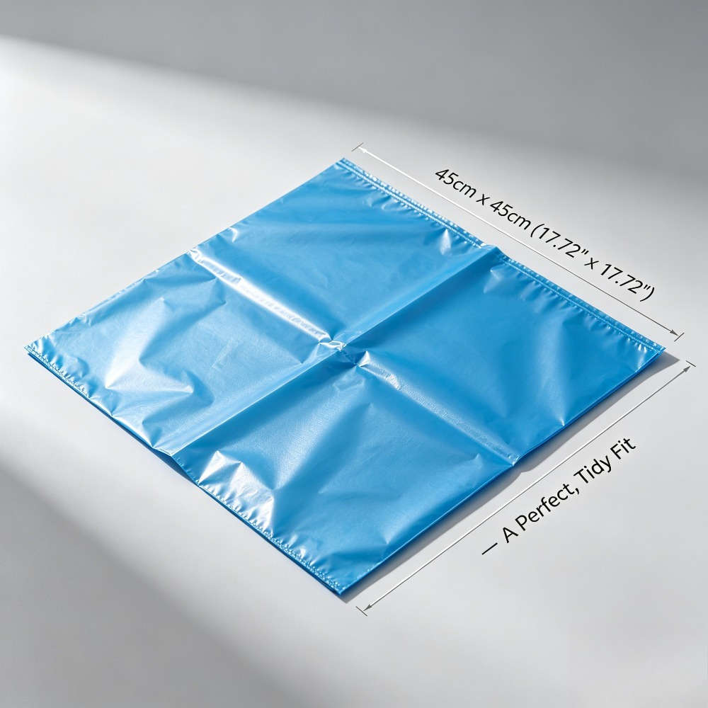 Trash Bagblue 5 Rolls100 Sheets