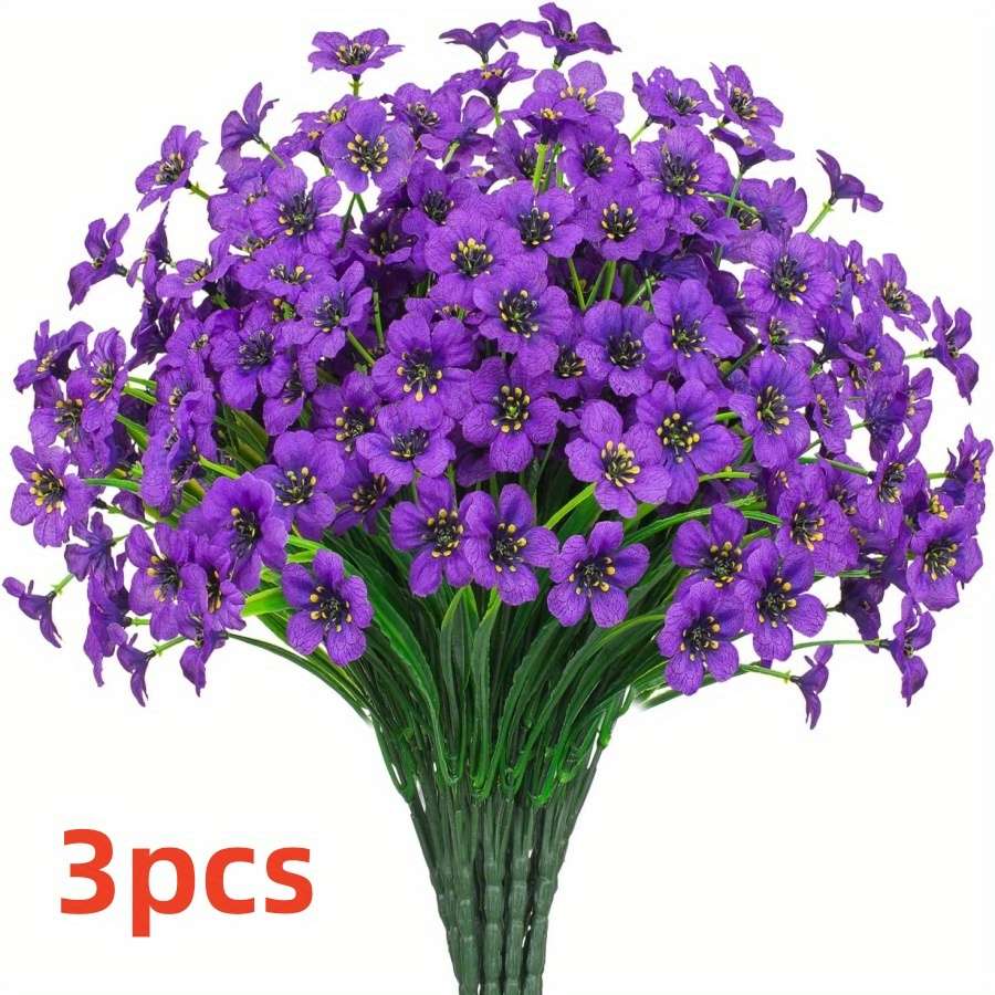 Simulated Flower Color Yellow Quantity3Pcs