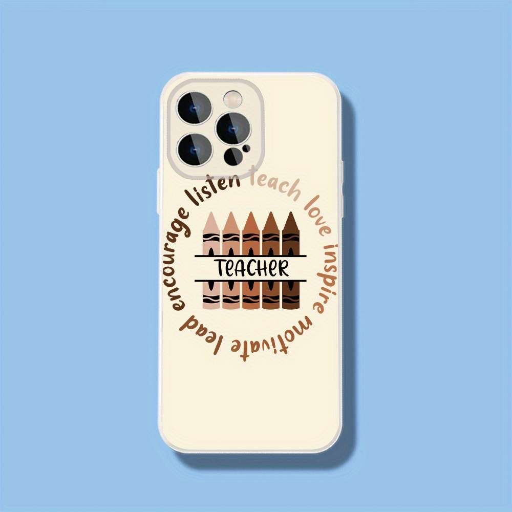 1Pc Black For iPhone 14 Plus Educators And Learners Phone Case