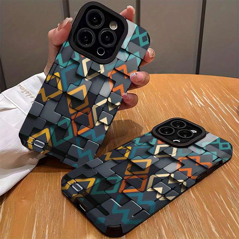 1Pc Mixed Color  For iPhone 12 Pro Max Irregular Pattern Phone Case