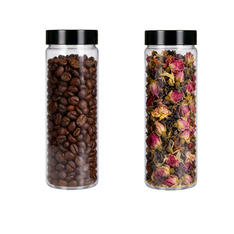 Sealed Jar Color Black Cover Quantity4 Pcs 2 Containers  2 Lids