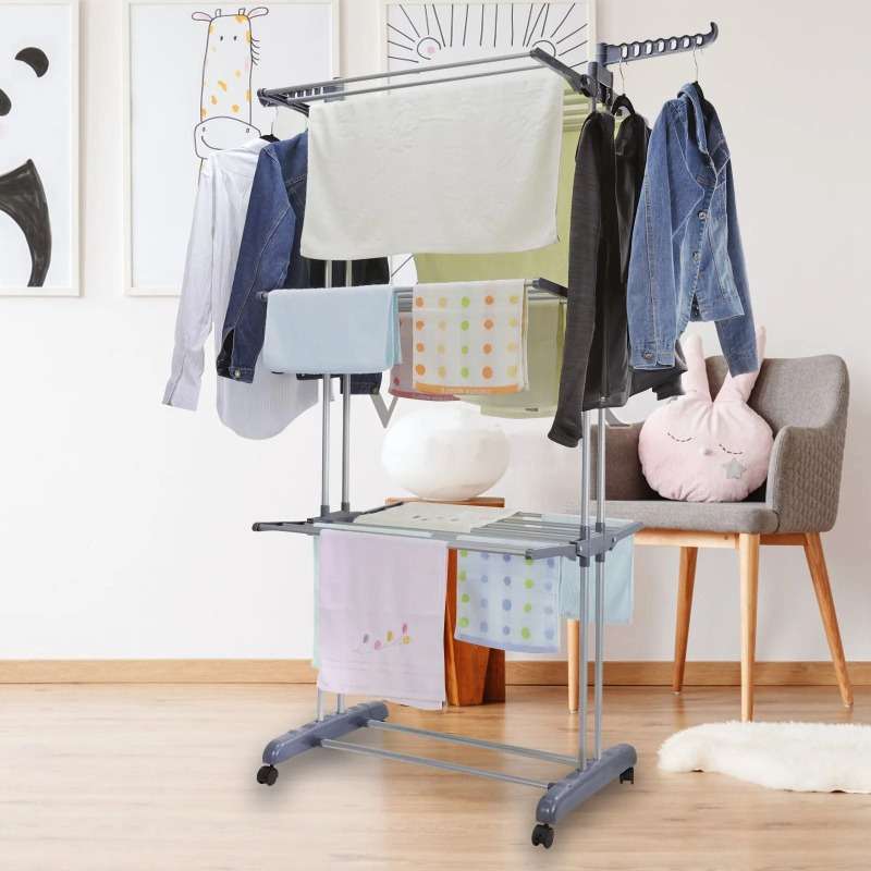 Clothes Rack GrayFour Layers1 Cleaning Cloth