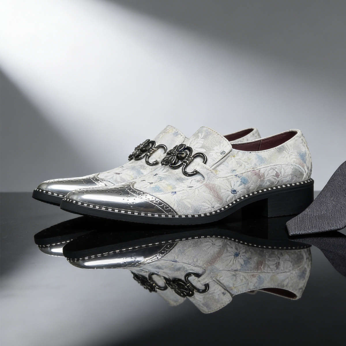 Mens Leather Shoes Color White Sizeuk 8