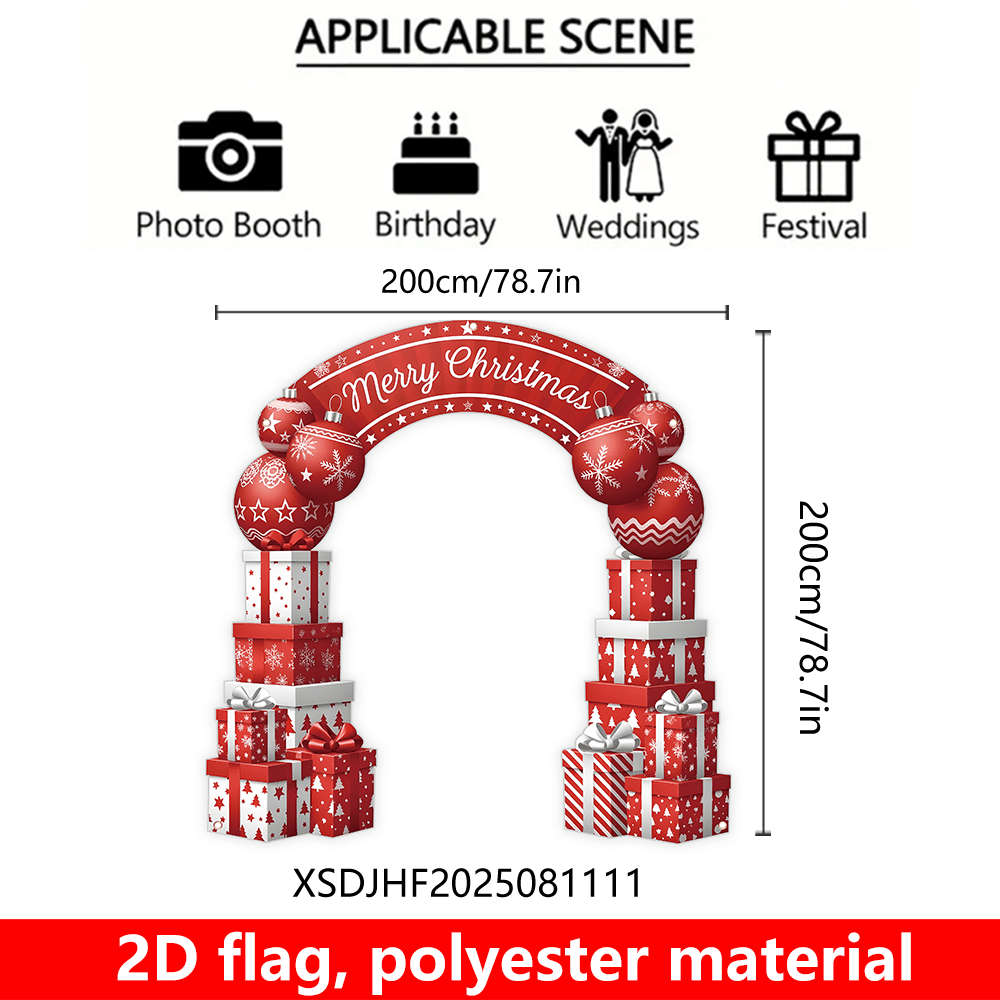 Christmas Decorations Material Polyester Size 200Cmx200Cm