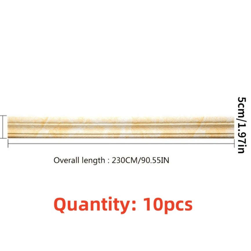 Skirting Board White Size 230*5Cm*10Pcs