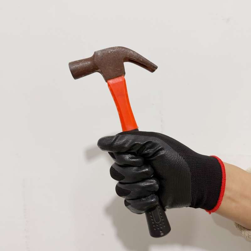 Work Gloves Color Black Coating12Pcs