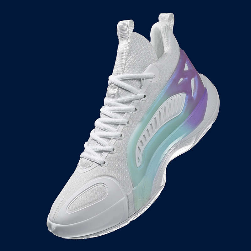 Sneakers White Purple Size Uk 7