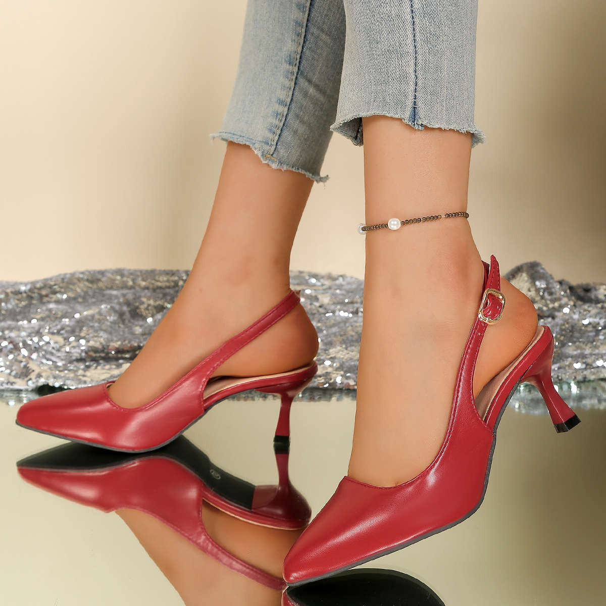 Women S High Heels Color Blue Sizeuk 7