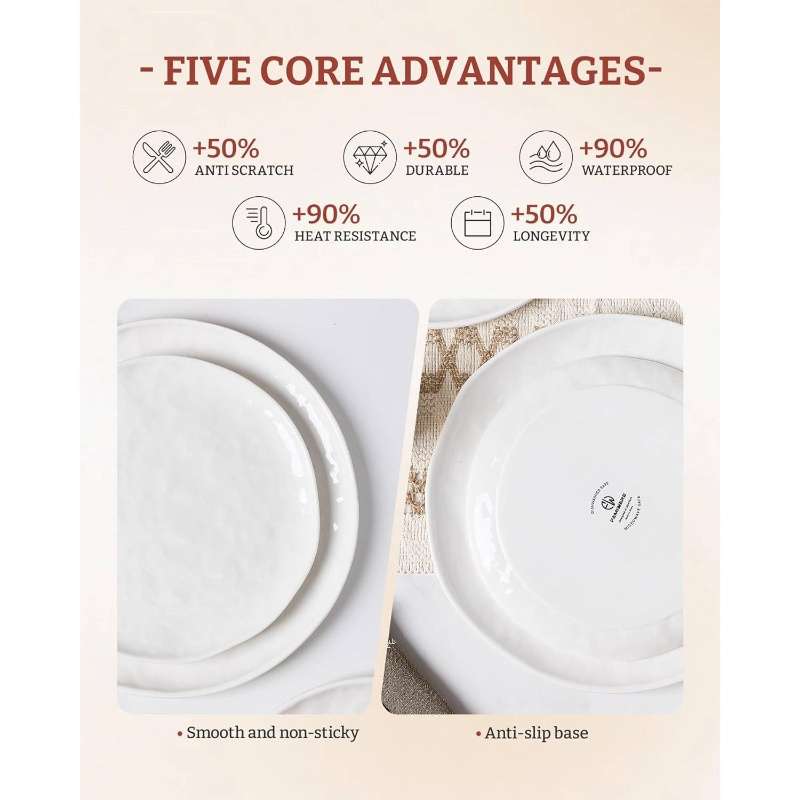 Bowl Color Polar White  4Set16Pcs