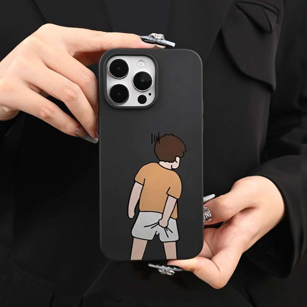 1Pc Mixed Color  For iPhone 7 Plus 8 Plus Cartoon Boy Design Phone Case