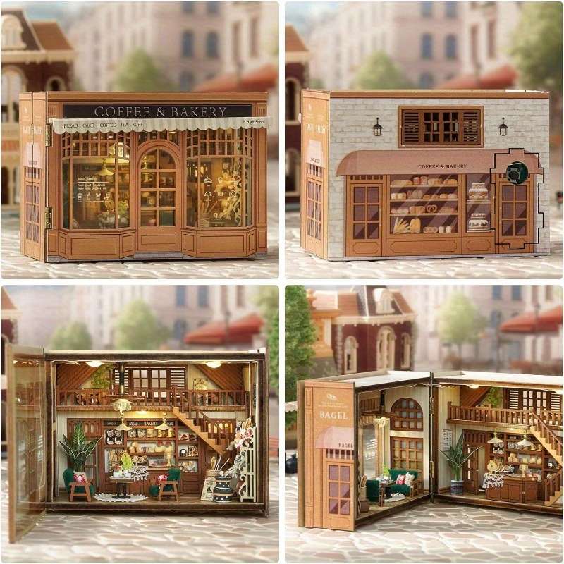 3D Building Model Puzzle Set Color Bagel Time