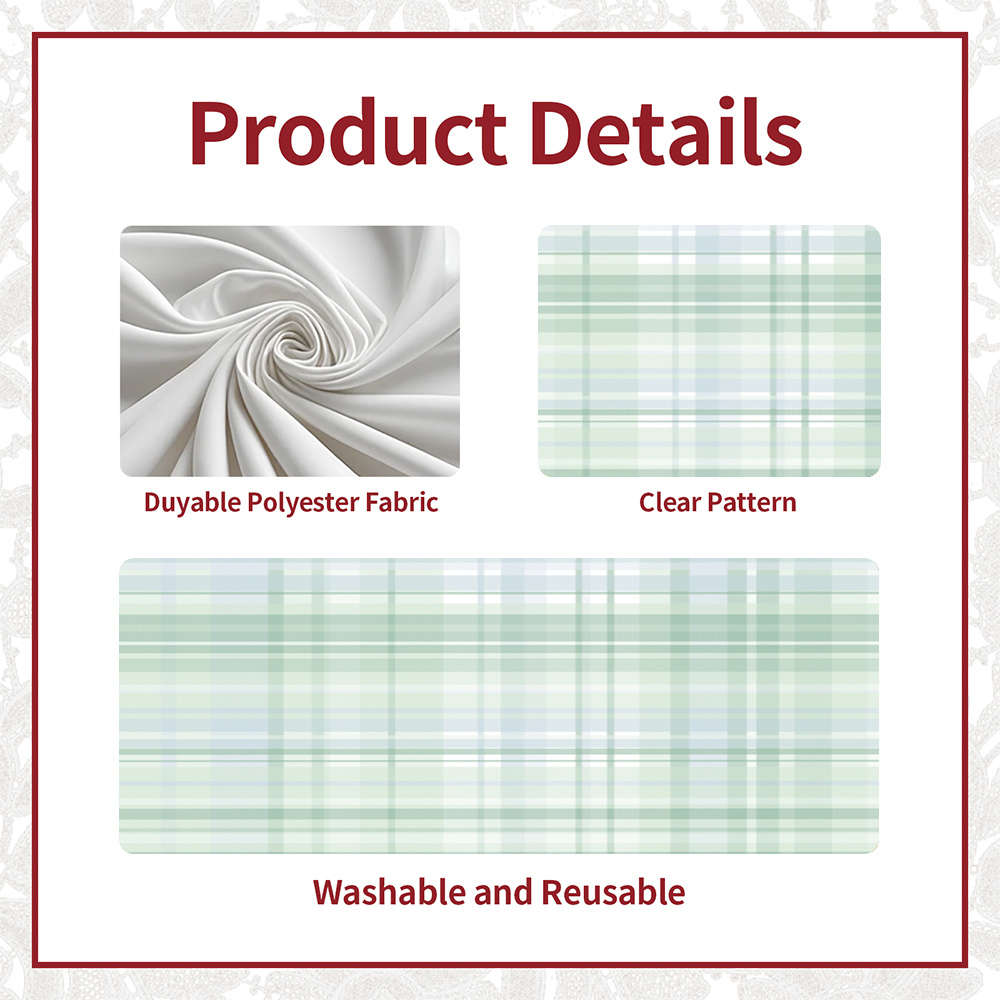 Christmas Tablecloth Size 140Cmx180Cm  55Inx70In  Quantity 1Pc