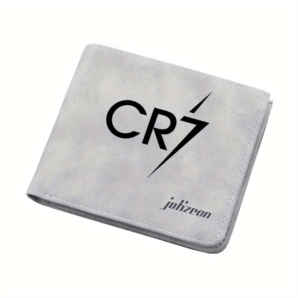 Cr7 Pattern Large Capacity Wallet Lightning Print Portable Card Holder Sports Style Artistic