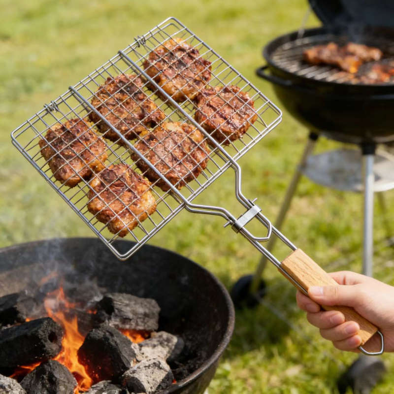 Grill Rack Color Black Handle Bbq Grill