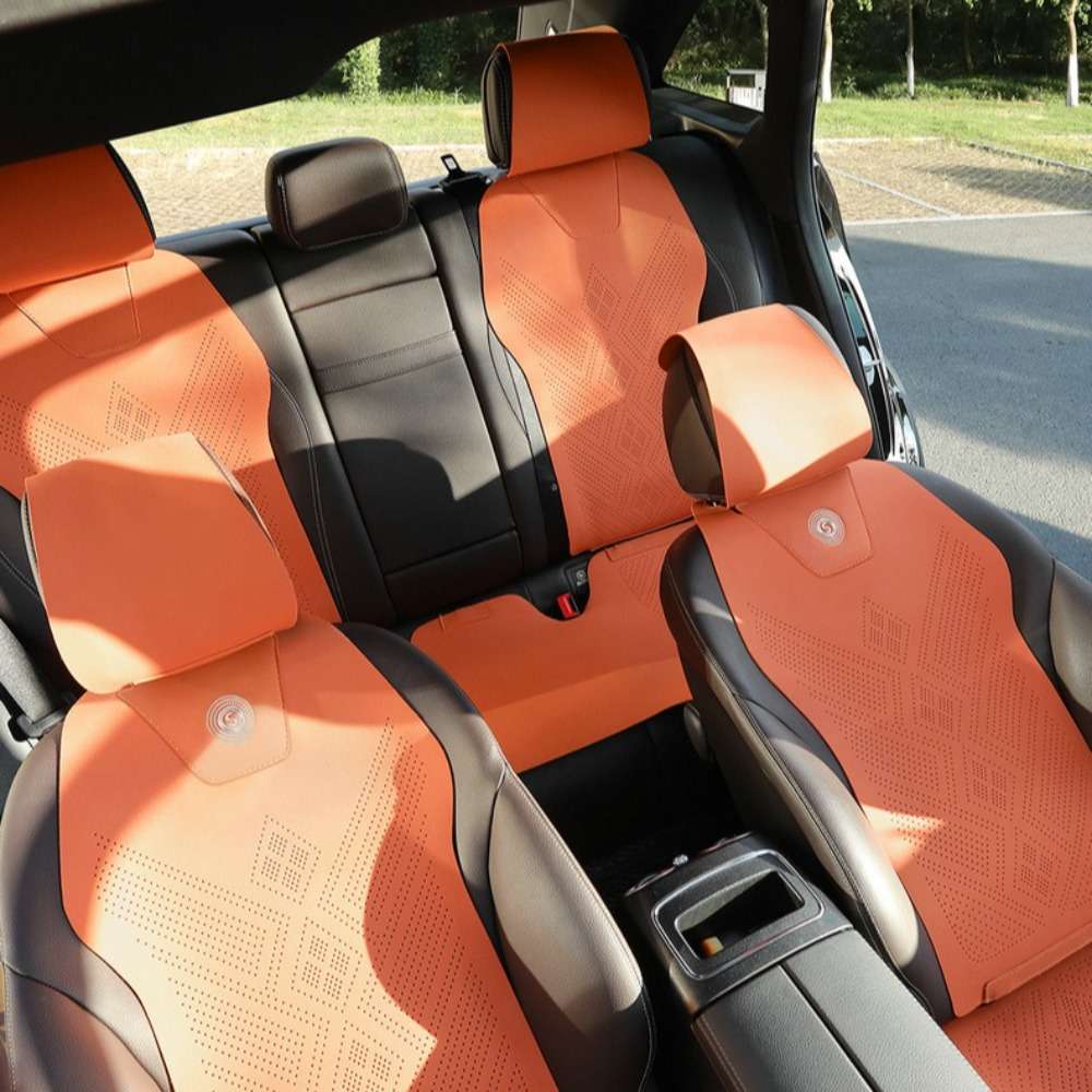 Moonstone Grey Car Seat Cushions For 5 Seats