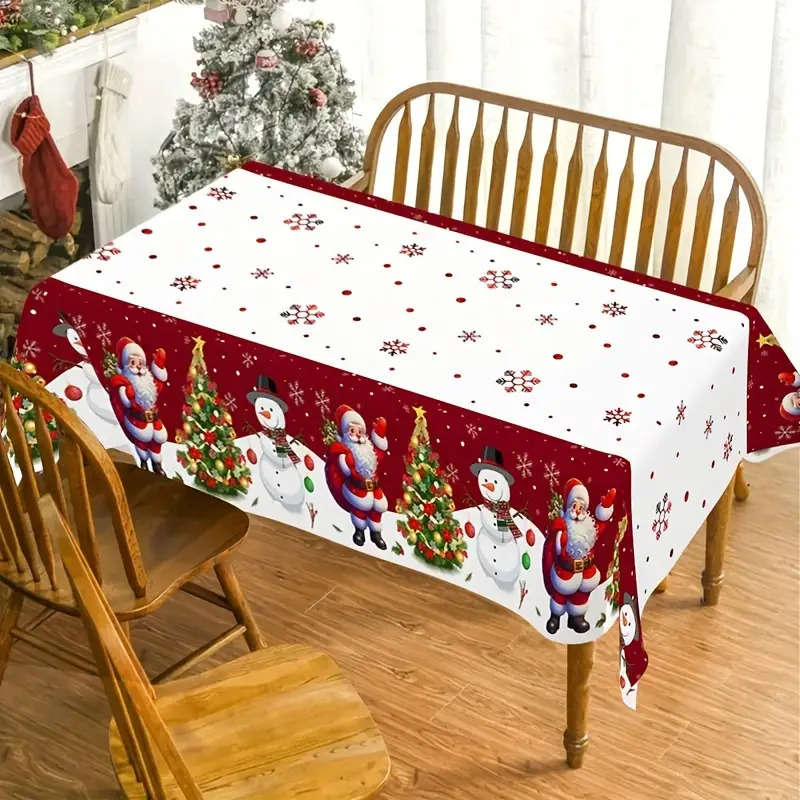 Christmas Tablecloth Color Mixed Color Quantity 2Pcs